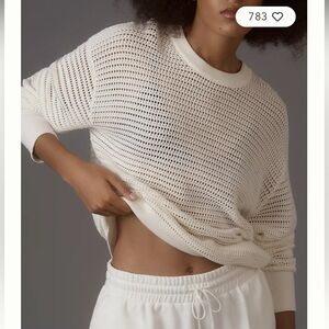 Varley Kershaw open knit crew